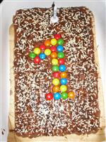 Hele mooie en lekkere koekjestaart, door mama zelf gemaakt.